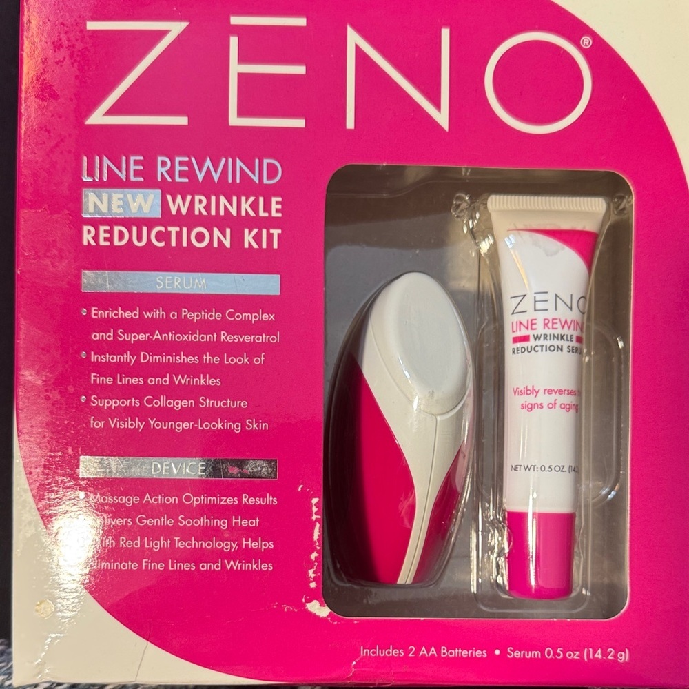 New Zeno Line Rewind Wrinkle Reduction Serum Kit Unopened Box